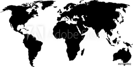Obrazek World map vector illustration